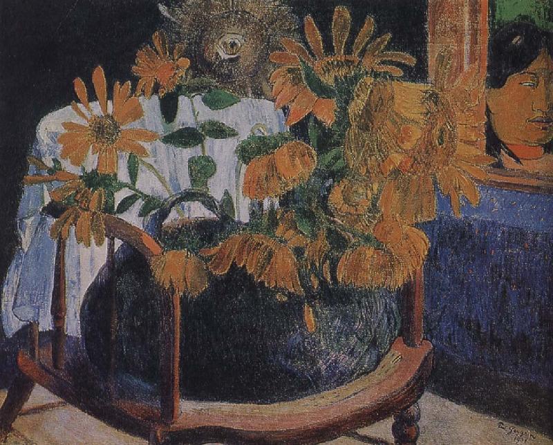 Paul Gauguin Sunflower oil painting image